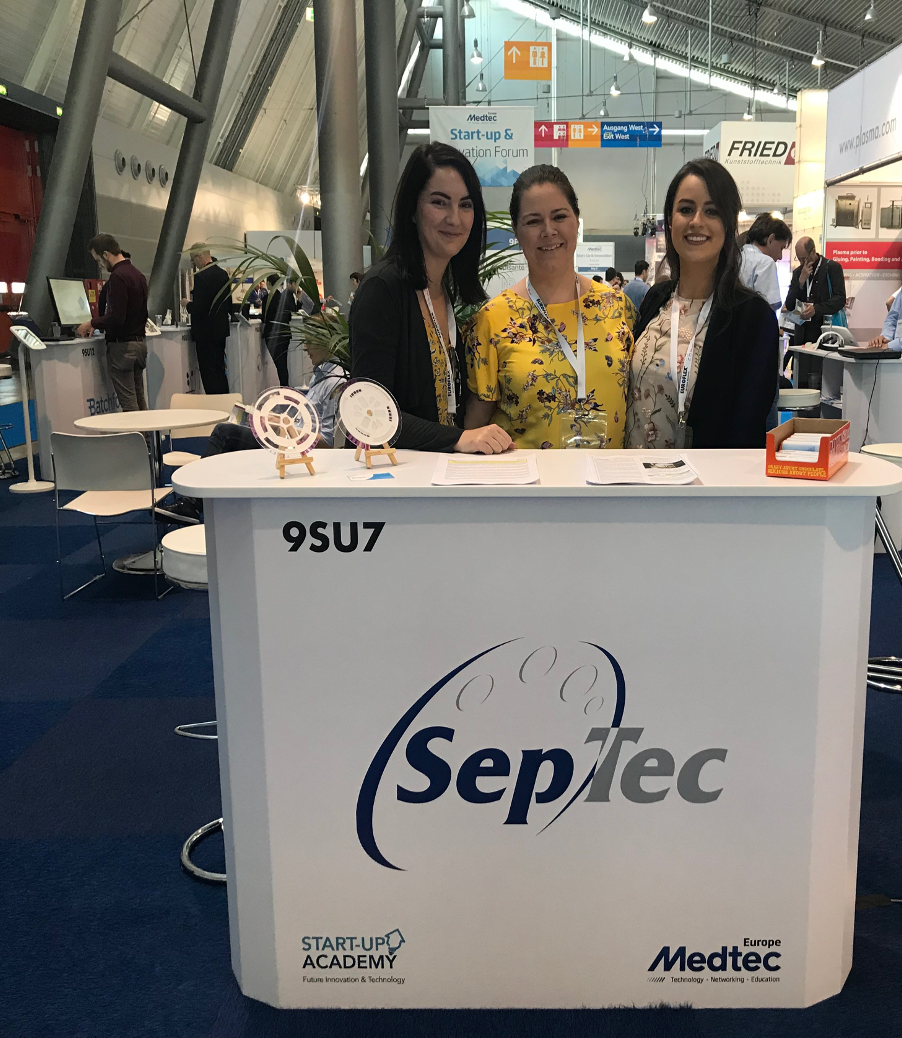 Medtec Europe “Startup Academy” awarded SepTec with an exhibition stall (worth €5000) in Stuttgart, Germany 